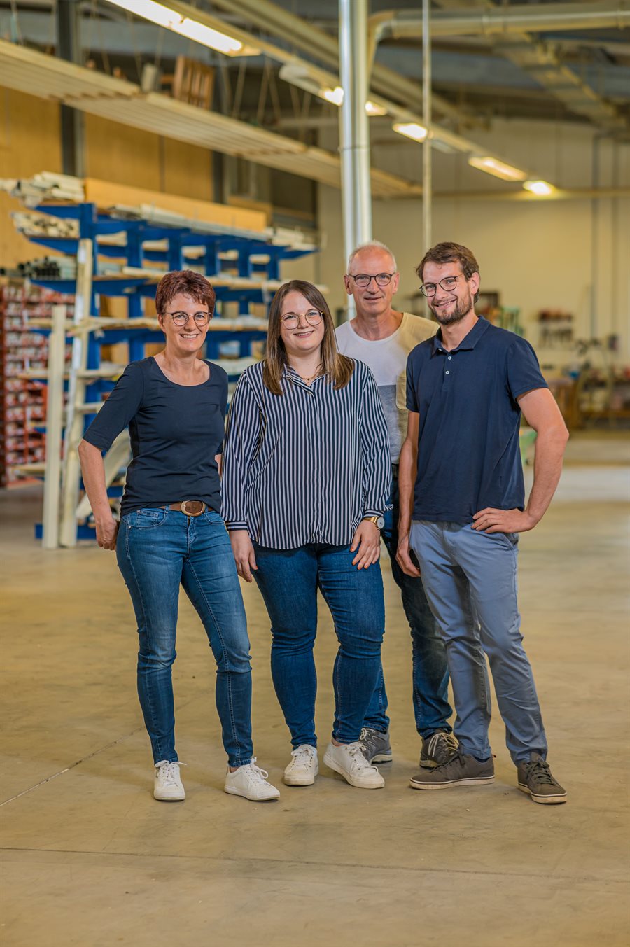 Familie Hollnberger in der Werkstatt in Oberkirch